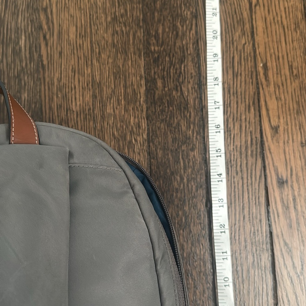 TUMI Gray Nylon Backpack with brown leather detail - Picture 6 of 11